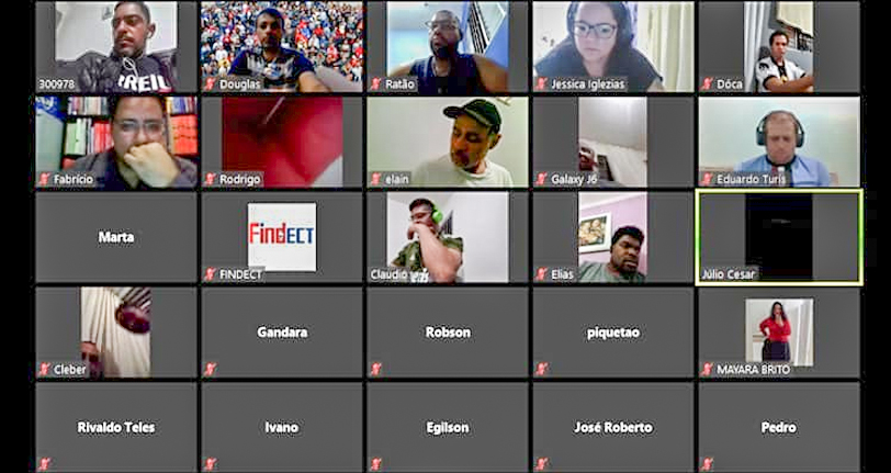 FINDECT realiza videoconferência com Delegados Sindicais da Zona Sul de São Paulo