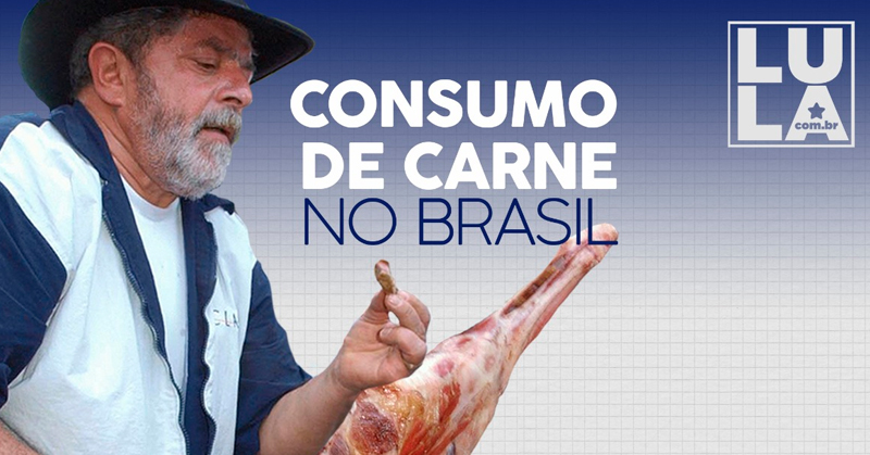 Com Lula, recorde de consumo de carne. Com Bolsonaro, menor consumo em 25 anos