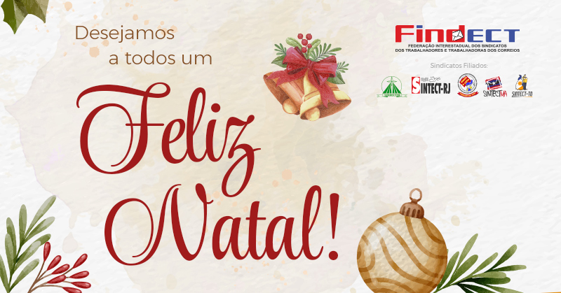 Mensagem da FINDECT de Feliz Natal e Ano Novo