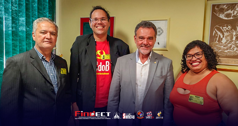 Representantes da FINDECT se reúnem com deputado Daniel Almeida para debater o futuro e fortalecimento dos Correios