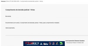 FINDECT OBTÉM LIMINAR E IMPEDE SUSPENSÃO DAS FÉRIAS | DIREITO DOS TRABALHADORES É PRESERVADO: UMA VITÓRIA DA CATEGORIA