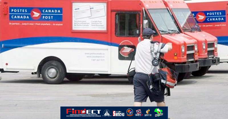 FINDECT manifesta solidariedade internacional aos trabalhadores postais do Canadá