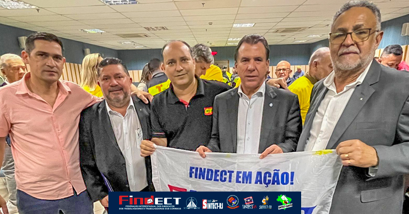 FINDECT busca diálogo pelo fortalecimento e recuperação dos Correios em ato com o ministro do Trabalho