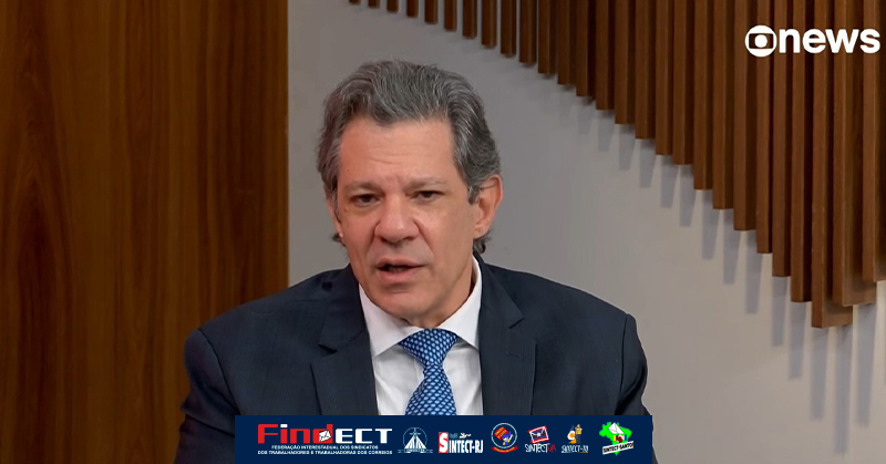 Haddad descarta privatização e reforça que o Estado não abrirá mão dos serviços postais e da universalização