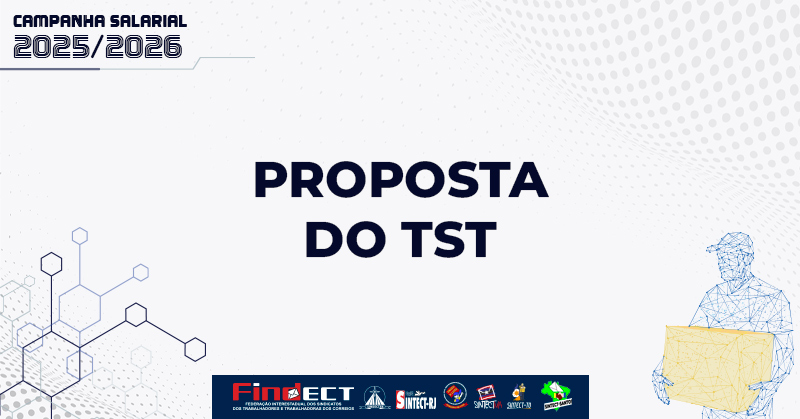 Proposta oficializada pelo TST será debatida e votada pelos trabalhadores dos Correios nas assembleias do dia 23/12
