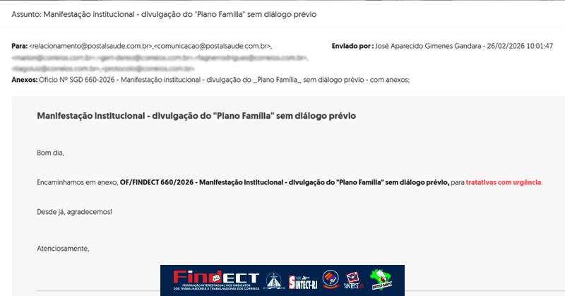 Novo plano é lançado pela ECT sem resolver pendências e sem diálogo com a representação dos trabalhadores