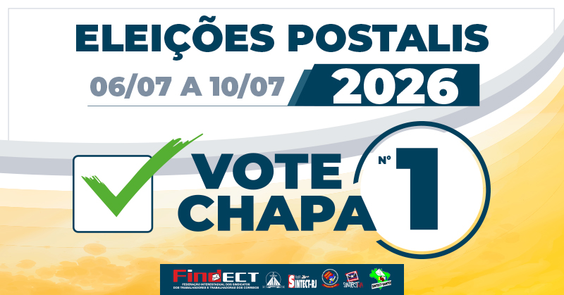 FINDECT e sindicatos filiados apoiam Chapa 1 nas eleições do Postalis